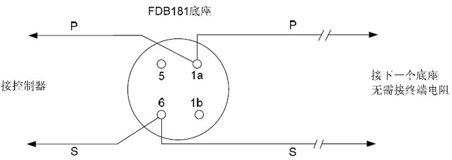 FDO181感煙火災(zāi)探測(cè)器的接線(xiàn)圖